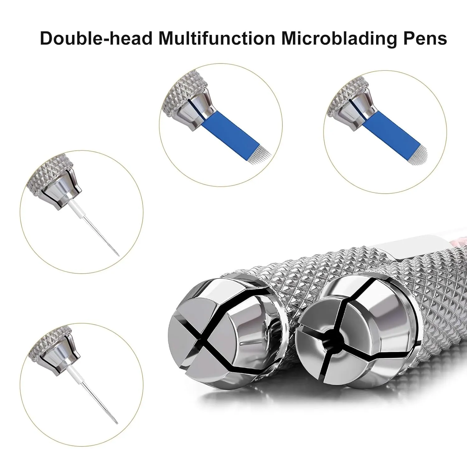 Microblading Pen Manual Eyebrow Pens Microblade Supplies Double Sided Microblading Hand Tool for Makeup Supplies (5 Pieces)