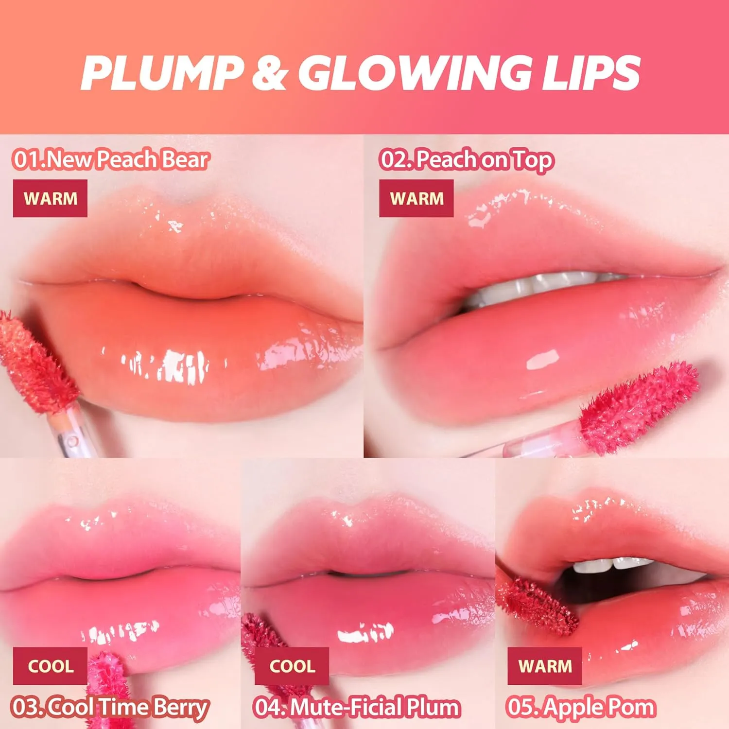 MILKTOUCH Jelly Fit Glow Lip Tint - Hydrating Lip Gloss with Long-Lasting Moisture, Color Stain, Lightweight Formula, Radiant Shine, Perfect for Daily Use, Korean Lip (10 Fallen Coco, 4ml)