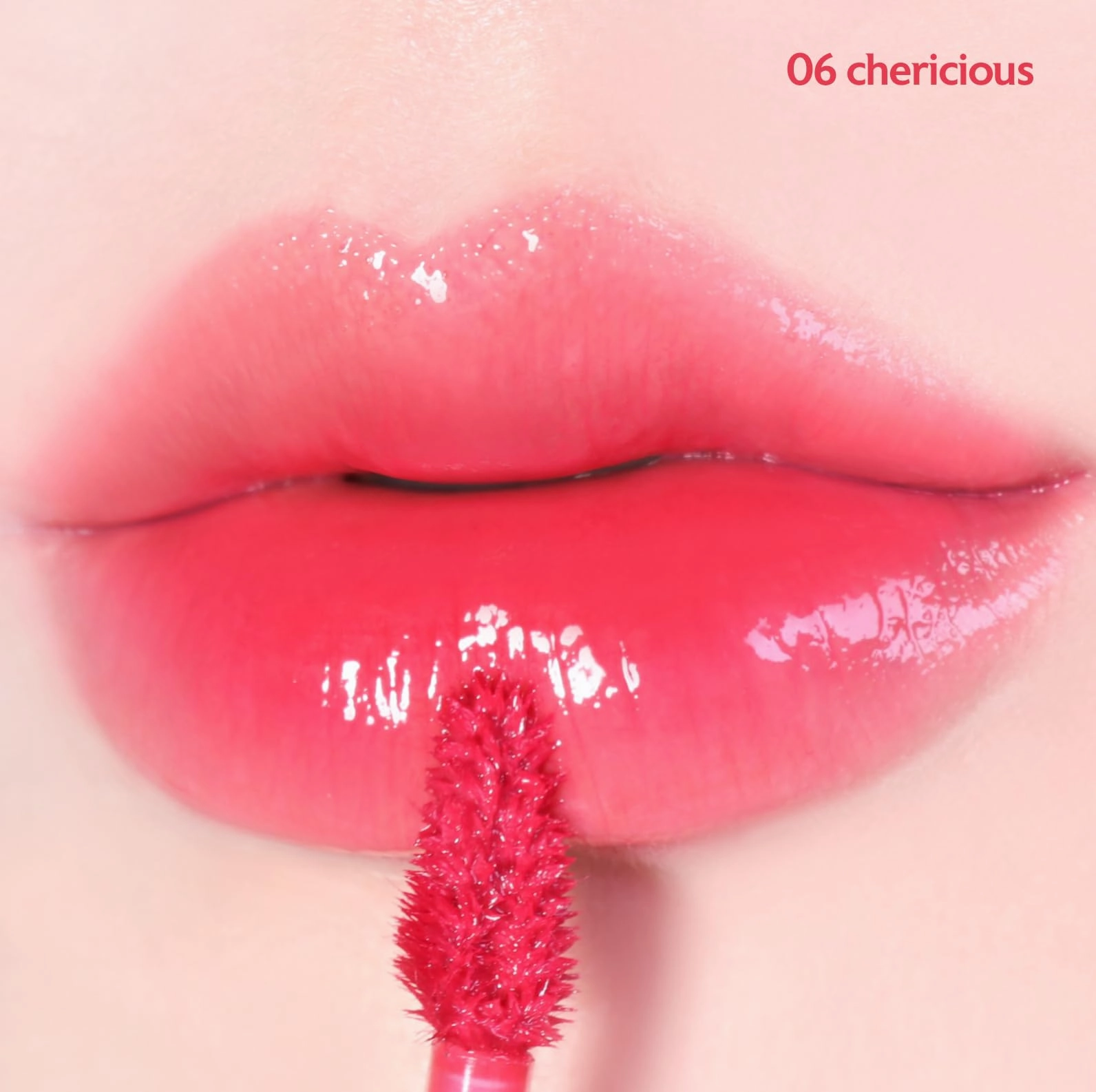MILKTOUCH Jelly Lip Glow Tint - Hydrating Lip Gloss with Long-Lasting Moisture, Lip Stain, Lightweight, Radiant Shine, Perfect for Daily Use, Valentines Gifts, Korean Lip Oil (06 Chericious)