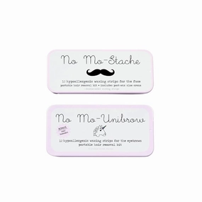 Mini Duo - 12 Count Brow and Lip Wax Kit, 2 Piece Set - As Seen On Shark Tank - Hair Removal Wax Strips with Tweezers for Face, Brows and On-The-Go Use