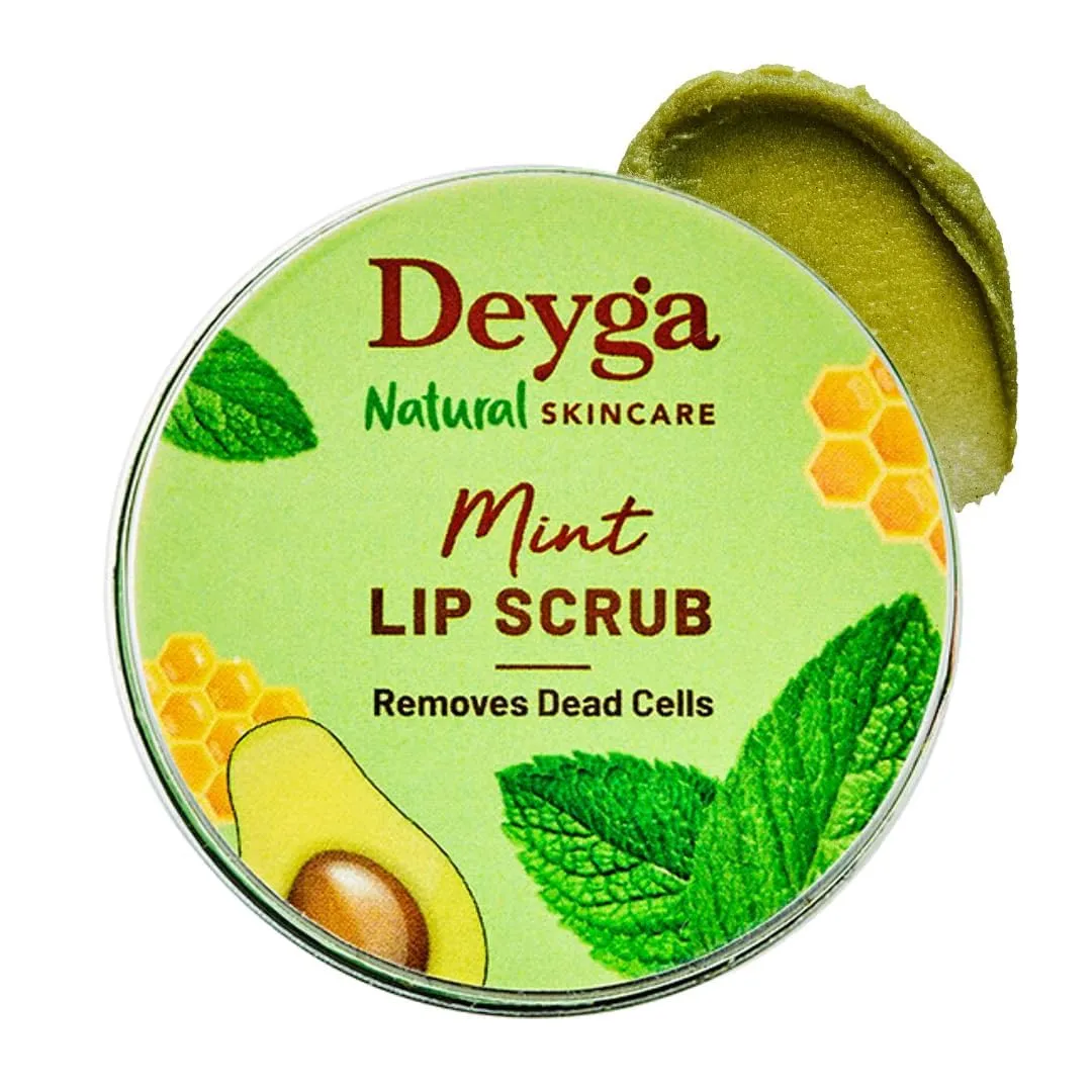 Mint Lip Scrub – 16g | Gently Exfoliates & Smoothens Lips | Nourishing Lip Care with Refreshing Mint