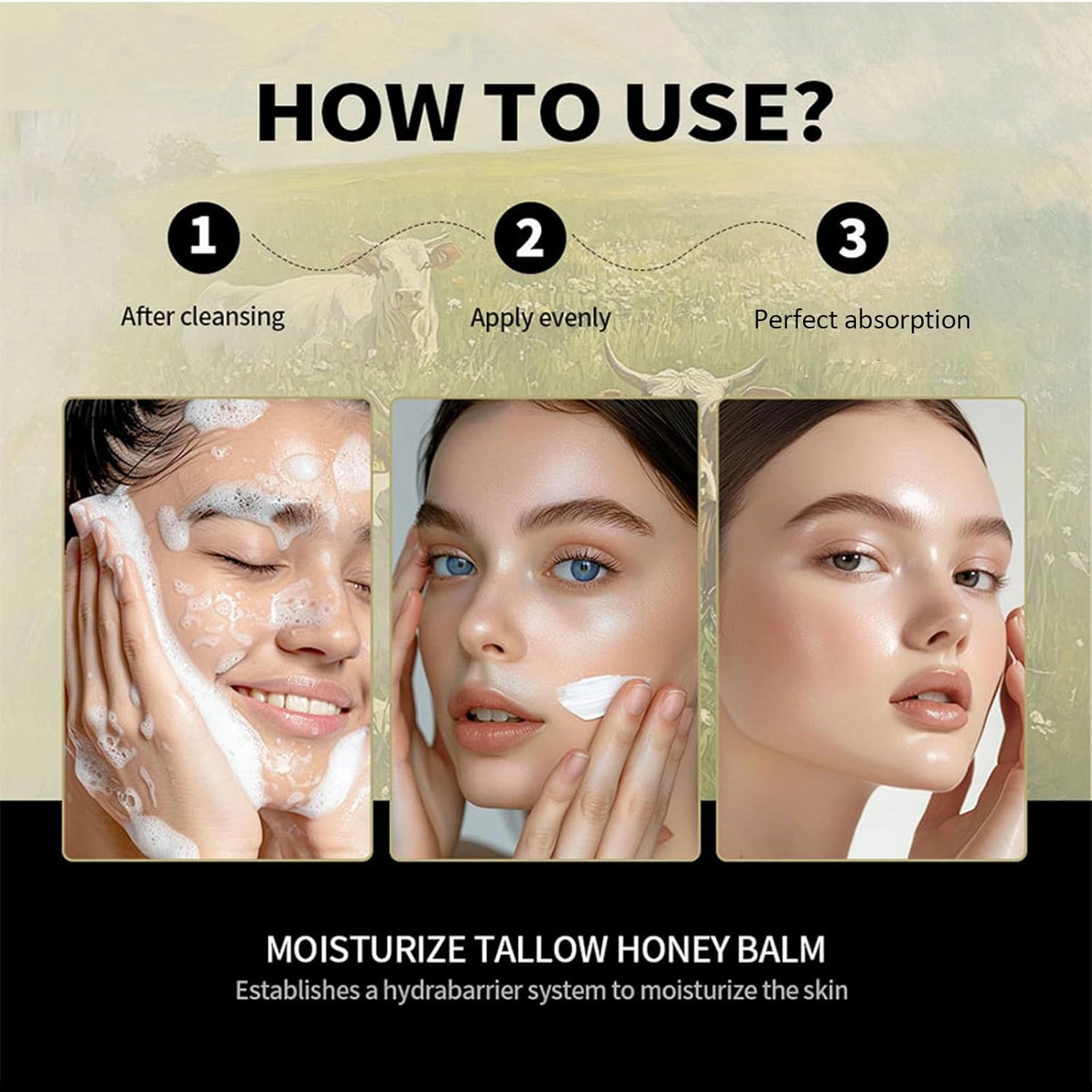 Mirastiq Beef Tallow Face Cream, Organic Beef Tallow for Skin, whipped beef tallow for skin, Tallow Face Moisturizer, Natural Lotion (2PCS, 5 Ounce (Pack of 1))