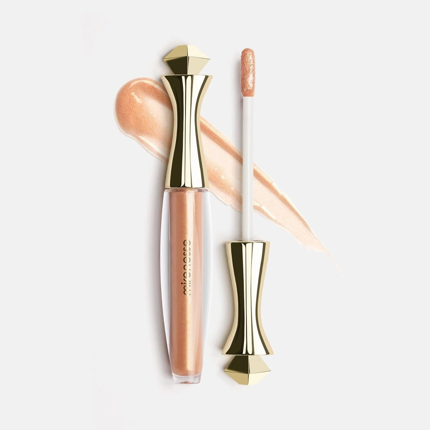 Mirenesse Velvet Lip Gloss Plumper, 3 in 1 Instantly Plumps with Vitamin C   Vitamin E and Vinyl Shine, Vegan and Toxin Free, 72 Seduce .15 oz Full Size