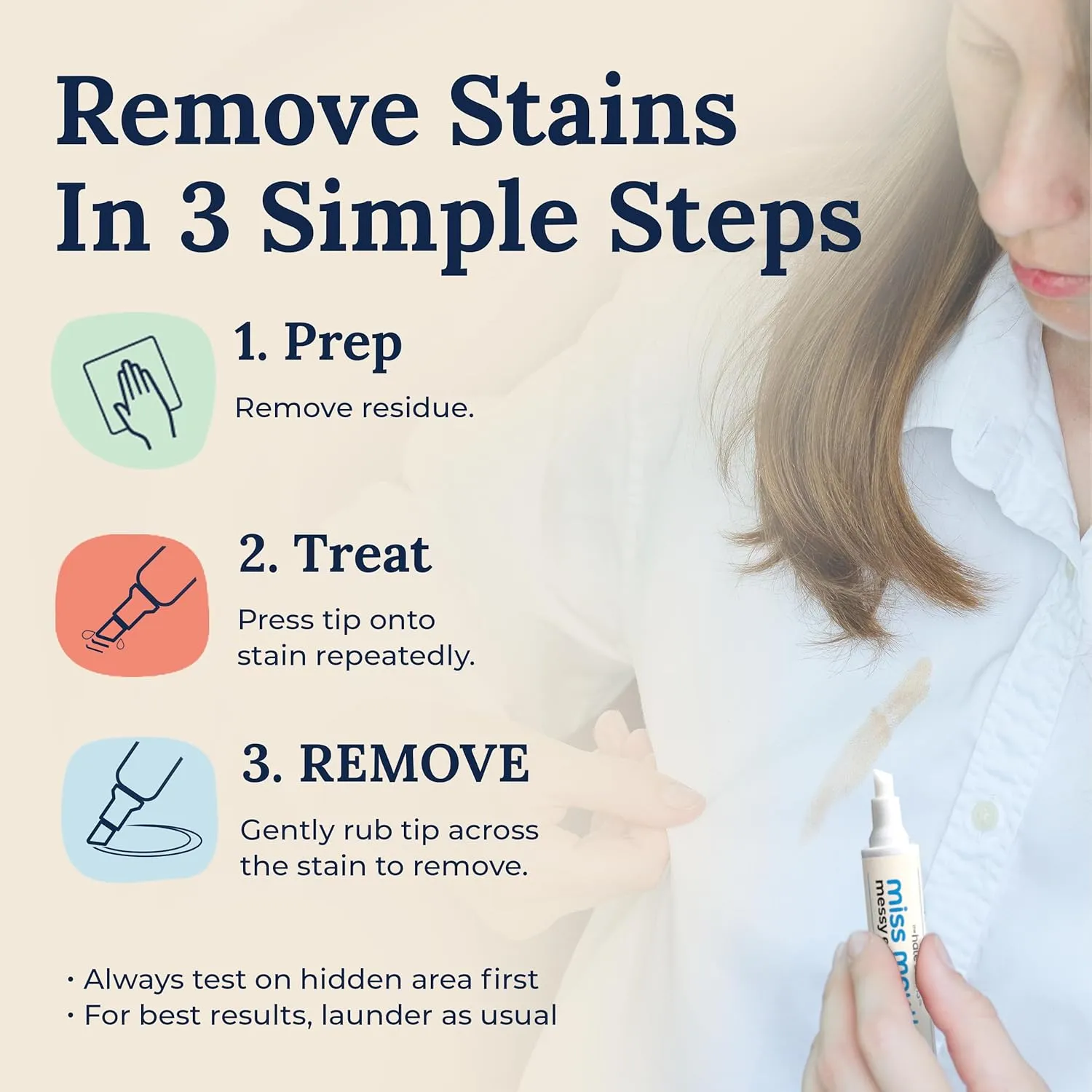Miss Mouth's Messy Eater Stain Treater Pen - 2 Pack To Go Instant Stain Remover Pen - Newborn & Baby Essentials - On-The-Go & Travel Essentials