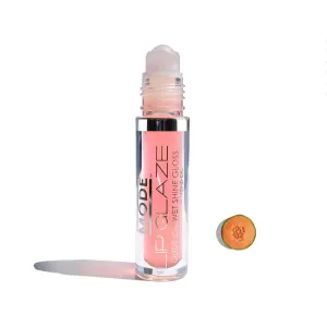 MODE Lip Glaze Flavored Lip Gloss Yummy ARMENIAN MELON Flavor Roll On Sweet Wet Delicious Nourishing Shine, Hydrating Natural Skincare Fruit Oils, Made in NY USA