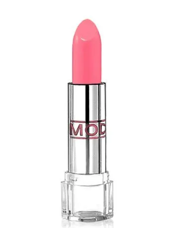 MODE Lustre Lipstick Hot Pink Melon Peach Cream 91, Hydrating Pigment Rich Creamy Lip Color, Nourishing Natural Skincare Fruit Oils, Organic Shea Butter