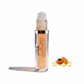 MODE Lip Glaze Flavored Lip Gloss Yummy HONEY APRICOT Flavor Roll On Sweet Wet Nourising Shine, Roller Glossy Hydrating Natural Skincare Fruit Oils