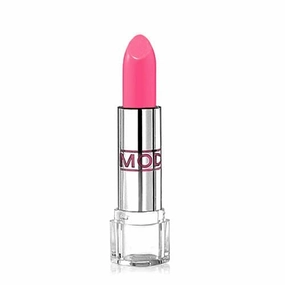 MODE Lustre Lipstick Bright Rose Pink Cream 90, Hydrating Creamy Pigment Rich Lip Color, Moisturizing Sweet Almond, Cherry, Avocado Natural Fruit Oils, Organic Shea Butter, Made in USA