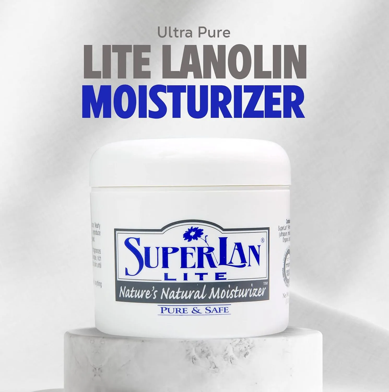 Moisturizer Lanolin Cream 4 oz with Jojoba Oil for Hot, Dry & Cold Weather - Lightweight Creamy Formula with Medical-Grade Lanolin & Jojoba Oil - Moisturizer for Hands, Feet, Body, and More