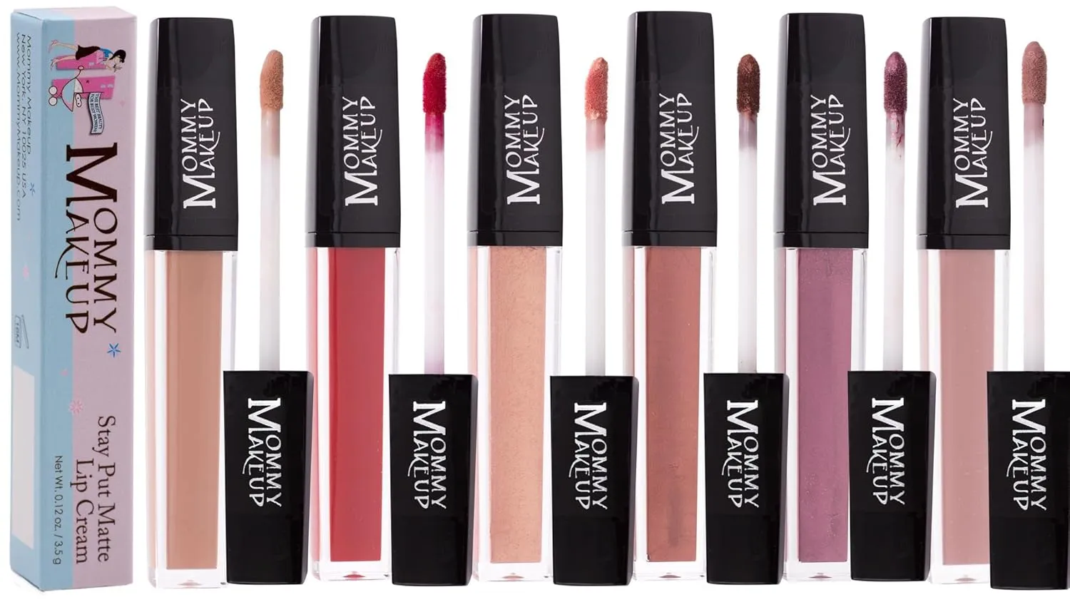 Mommy Makeup Stay Put Matte Lip Cream - Kiss-proof, Transfer-proof, Smudge-Proof, Waterproof, Long Lasting Lipstick - Hydarting Formula with Vitamin E (Audrey)