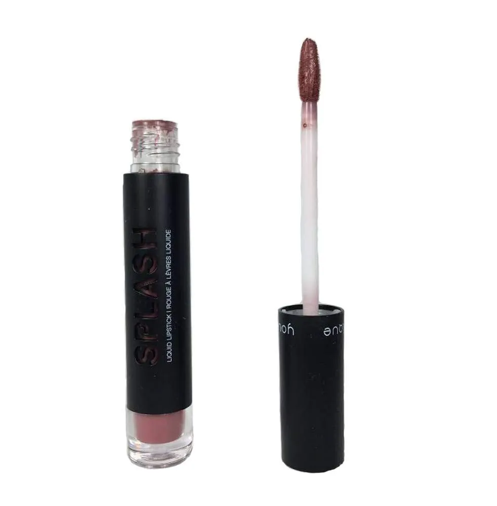 MOODSTRUCK SPLASH Matte Lipstick, Love You Latte | Long Lasting, Hydrating, Antioxidant Rich | Made With Vegetable Oil, Castor Oil, & Passion Fruit Extract | Lip Makeup | Skin Care For Lips