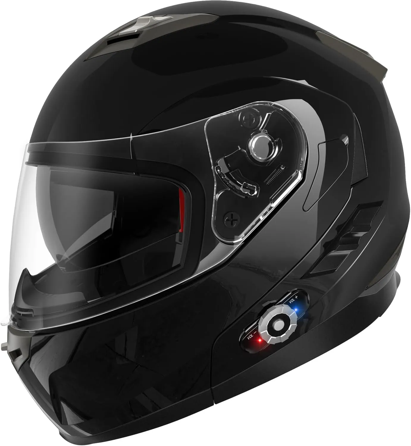 Motorcycle Helmet Bluetooth 5.0 Integrated New EPS FreedConn BM2-S Modular Flip Up Dual Visor Motorbike Helmet DOT FMVSS-218 Approved MP3 FM for Adults Men Women, Select 1 Size Larger