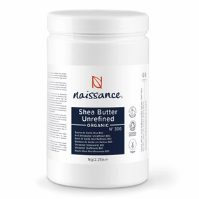naissance Organic African Unrefined Yellow Raw Shea Butter 32oz (2 lbs) - Pure, Natural, Virgin, Premium Grade A, Non GMO, Vegan, Unscented