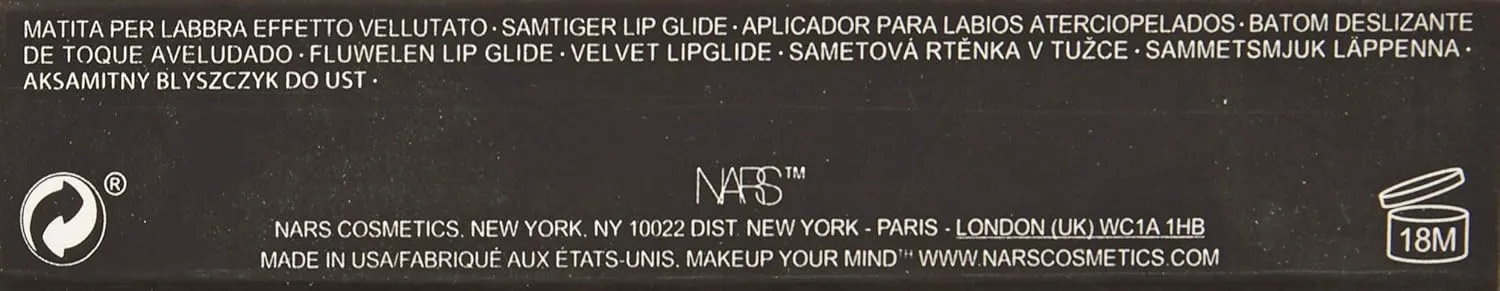 NARS Velvet lip glide - danceteria by nars for women - 0.2 oz lipstick, 0.2 Ounce