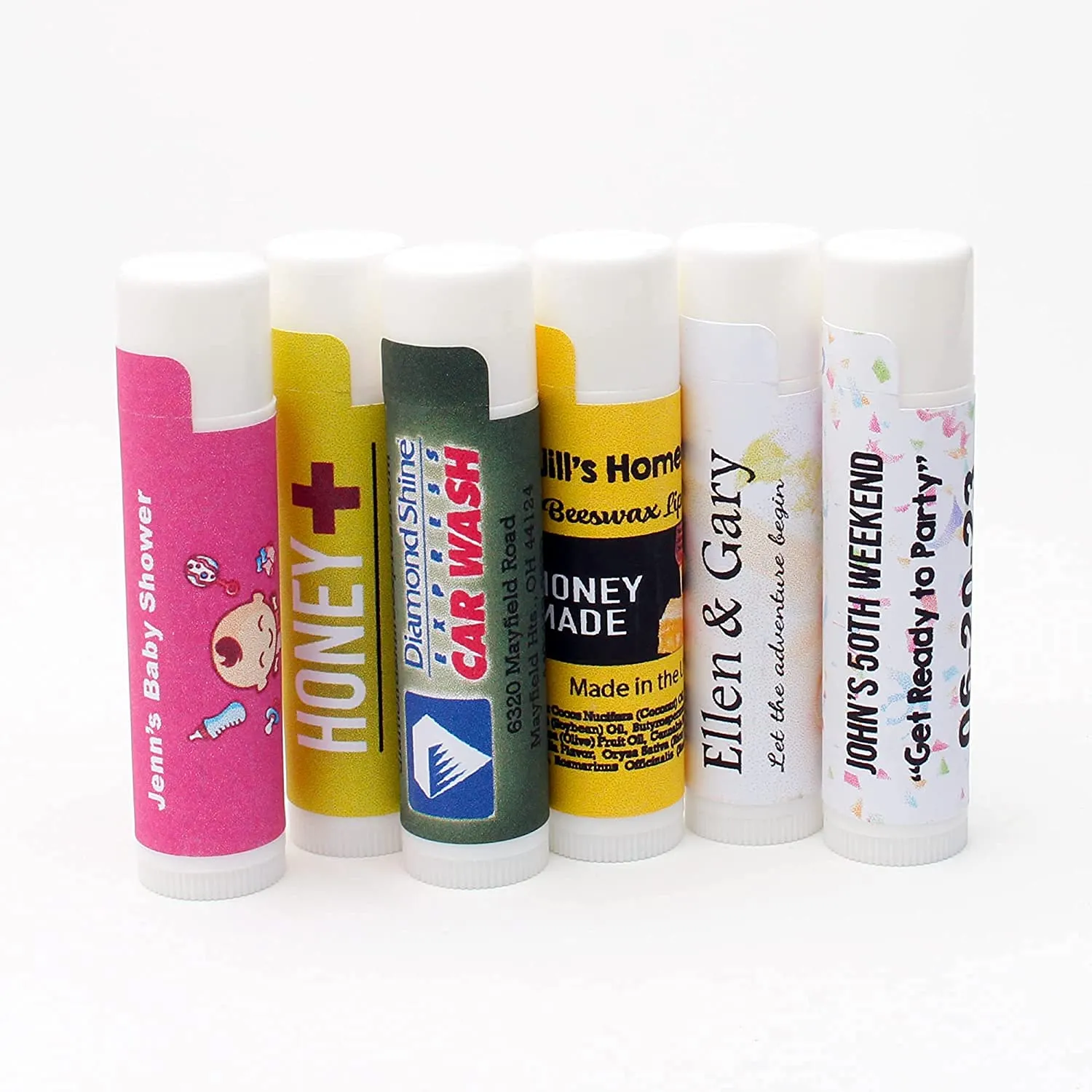 Natural Lip Balm Bulk, Customizable, 50 Pack, Vanilla | Add Your Own Labels For Party Favors, Gift Baskets, Business Branding, or Weddings. For Men, Women, and Children