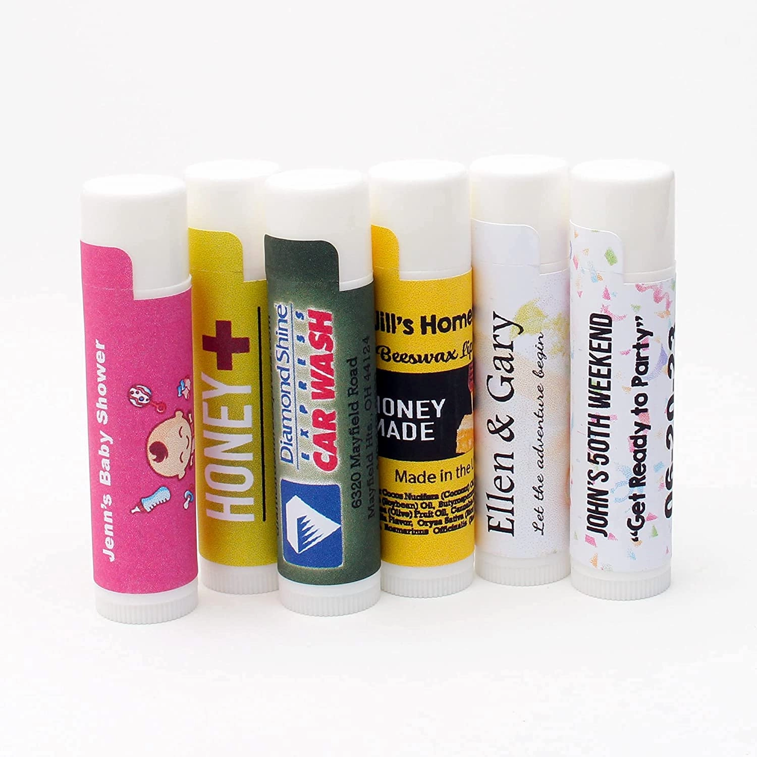 Natural Cherry Lip Balm Bulk, Unlabeled Filled, 100 Pack | Add Your Own Labels