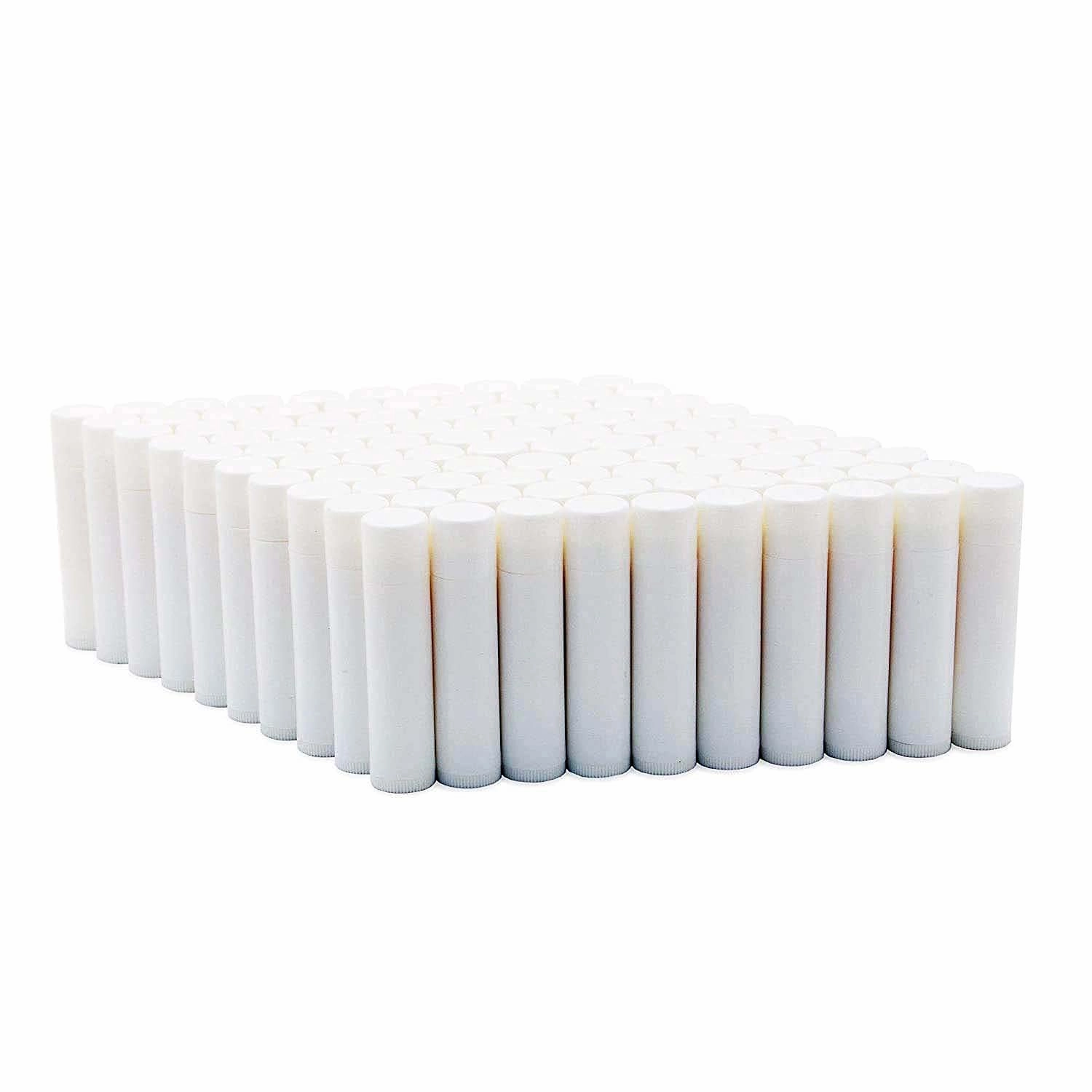 Natural Cherry Lip Balm Bulk, Unlabeled Filled, 100 Pack | Add Your Own Labels