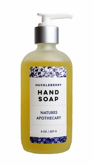 NATURE'S APOTHECARY Huckleberry Eco-Friendly Refillable Liquid Soap - Vegan, Sulfate-Free, Hypoallergenic, All-Natural, Plant-Derived, Made in USA by DAYSPA Body Basics, 64oz / Half Gallon Refill
