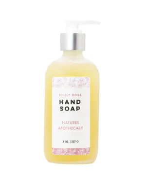 NATURE'S APOTHECARY Sicily Rose Eco-Friendly Refillable Liquid Soap - Vegan, Sulfate-Free, Hypoallergenic, All-Natural, Plant-Derived, Made in USA by DAYSPA Body Basics, 64oz / Half Gallon Refill