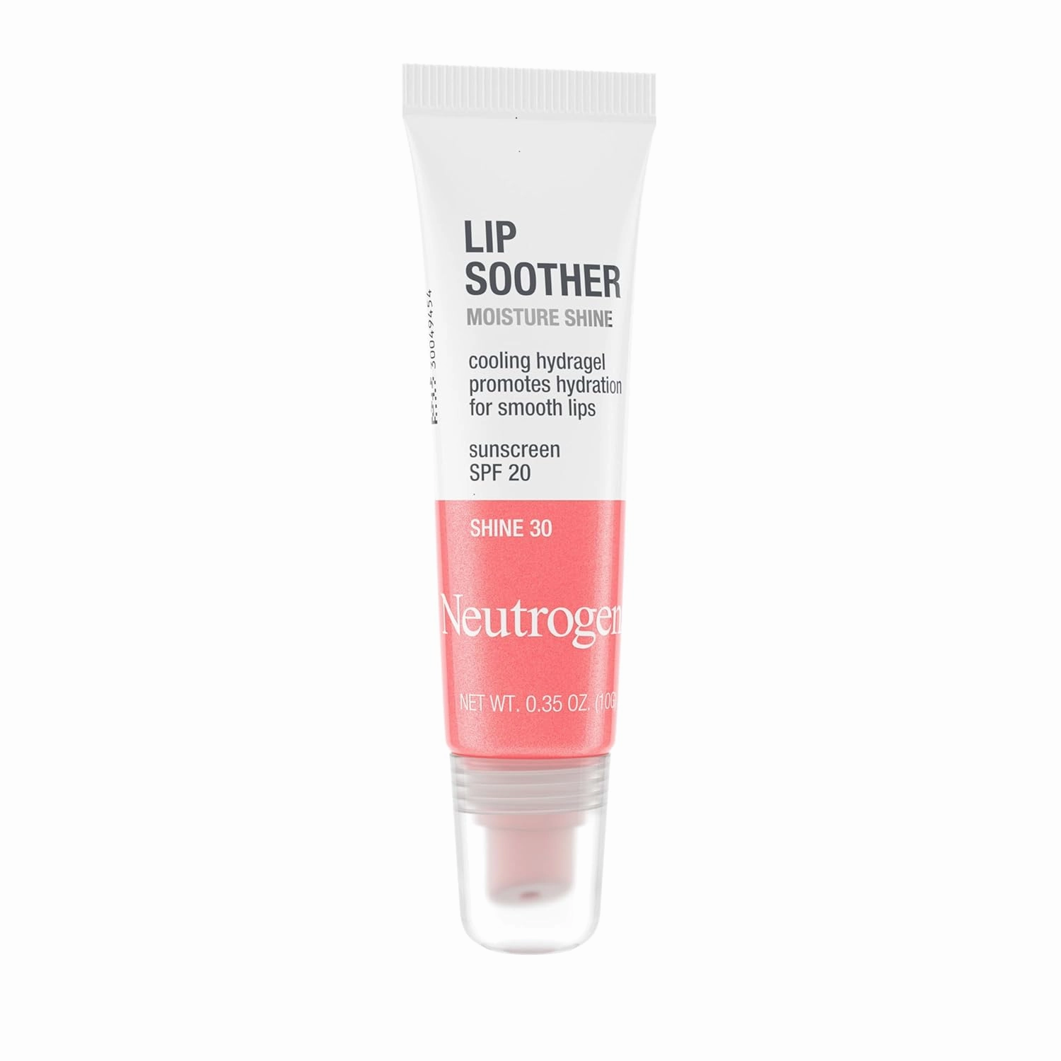 Neutrogena MoistureShine Lip Soother Gloss with SPF 20 Sun Protection, High Gloss Tinted Lip Moisturizer with Hydrating Glycerin & Soothing Cucumber for Dry Cracked Lips, Shine 30,.35 oz