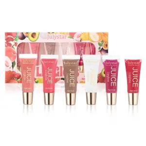 NIE PAN CHONG SHENG Water Light Moisturizing Lip Gloss Fruity Dudu Lip Lasting Moisturizing Hydrating Hose Set Lip Glaze