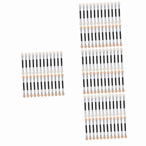 NOLITOY 96pcs Eyeshadow Brush Dual-ended Makeup Applicators for Women Portable Eye Shadow Brushes Comfortable Grip for Even Application and Blending