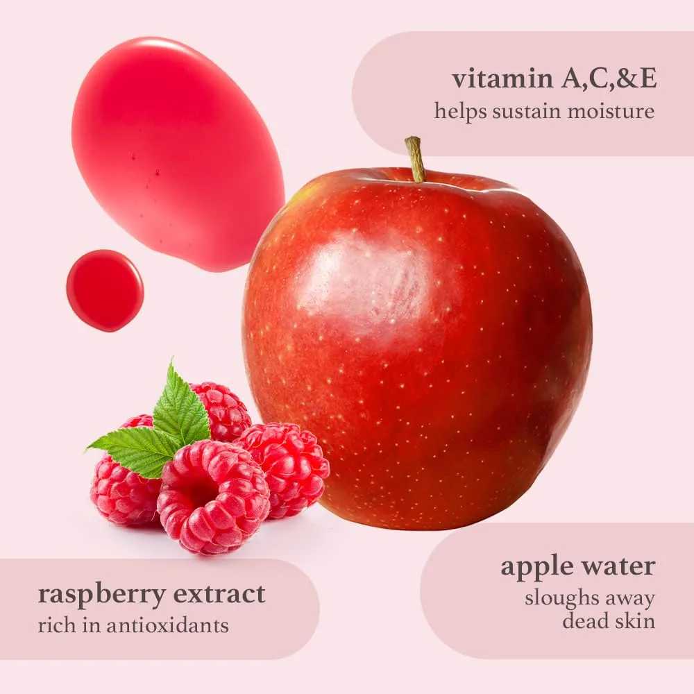 NOONI Korean Vegan Appleseed Lip Oil - Appleberry | Long-Lasting, Moisturizing, Plumping, Revitalizing for Dry Lips, Waterproof, No Peel Off, Hydrating, Nourishing, Mother's Day, 0.12 FL Oz