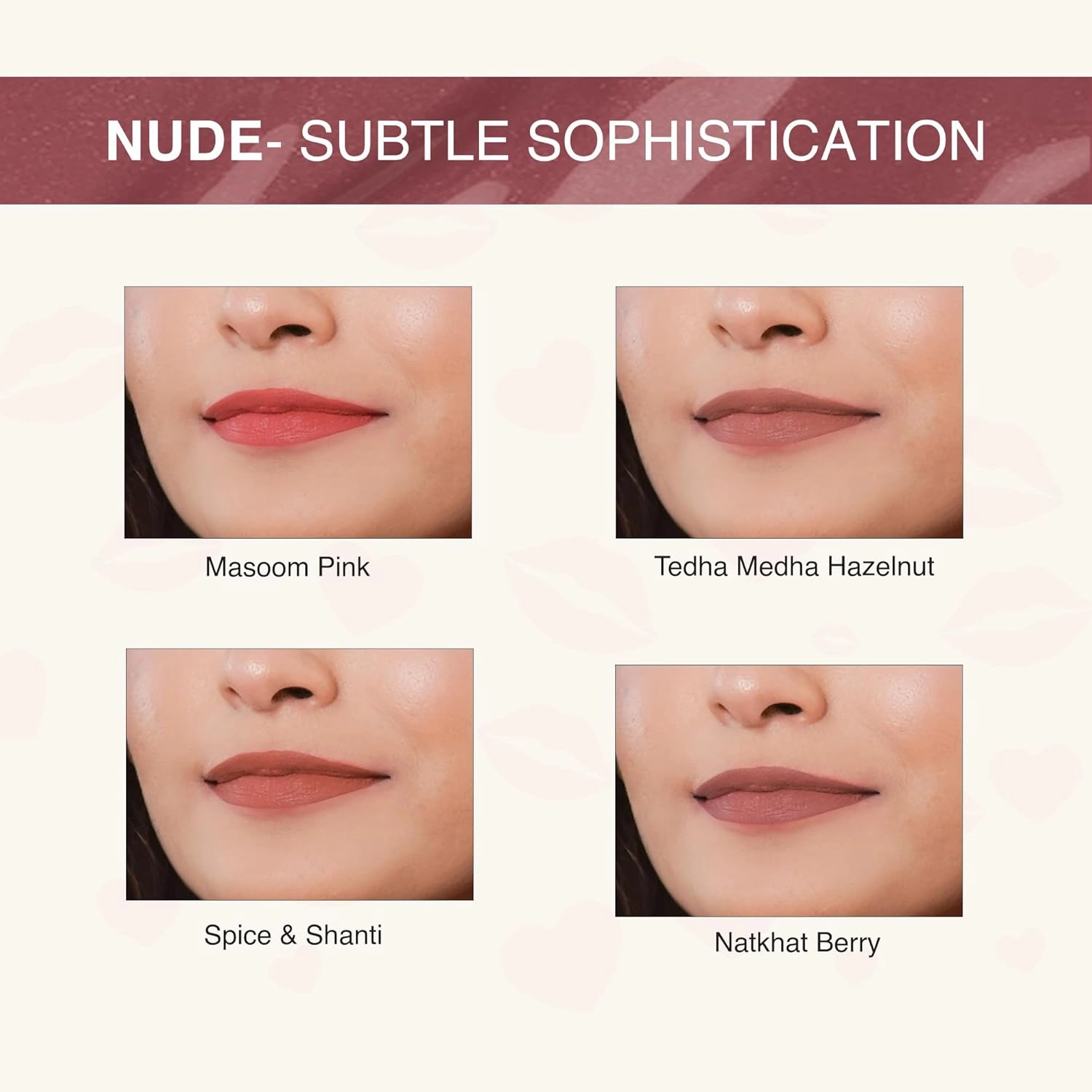NOURISH MANTRA Masoom Pink Lipstick (3.5ml)/ Creamy Matte Liquid Lipstick with SPF/Water Proof/Smudge Proof/Transfer Proof/Long Lasting/Suits All Skin Tones