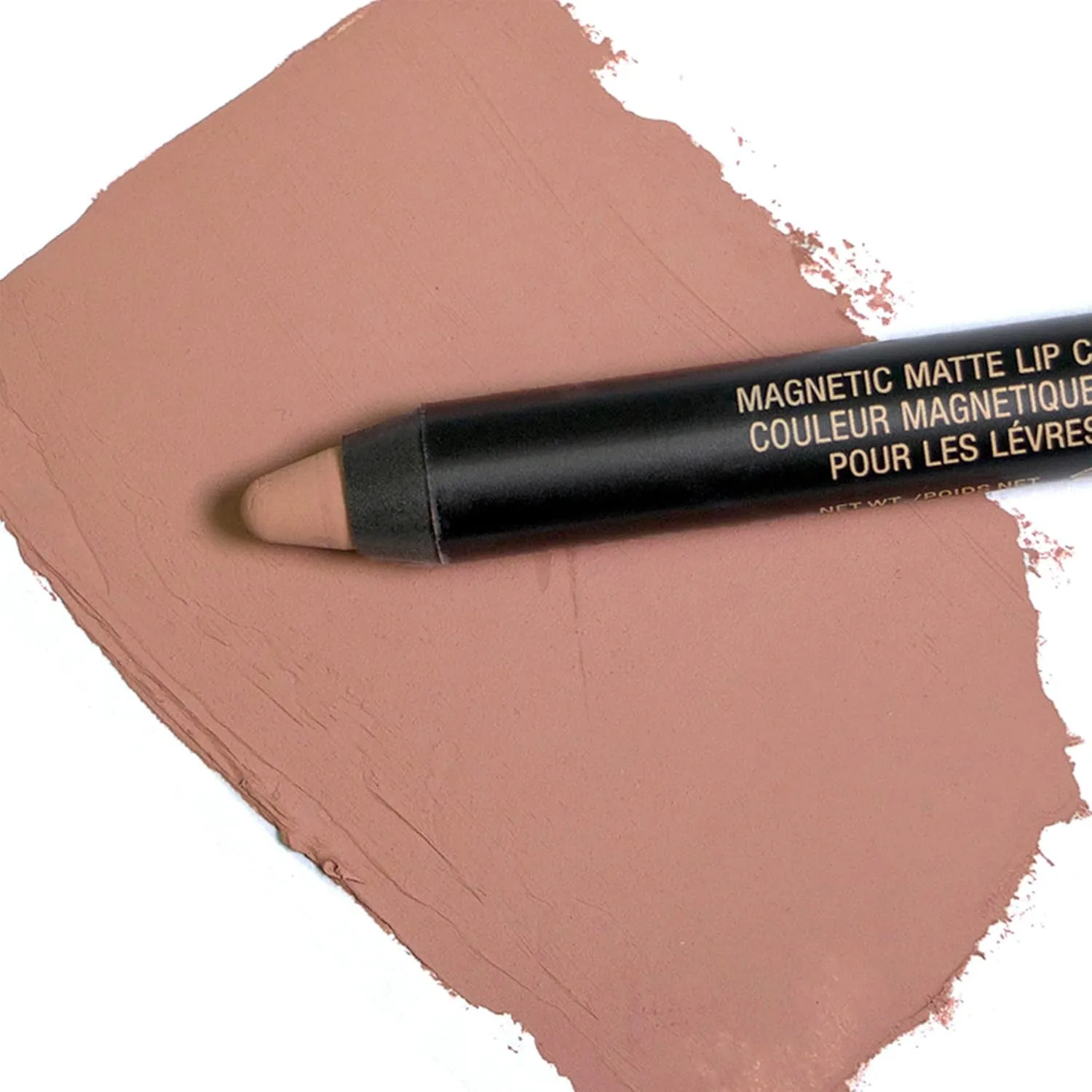 Nudestix Magnetic Matte Lip Color, Lipstick   Lip Liner   Lip Stain, 3-in-1Multi Use Makeup Pencil, Long Lasting Pigment, Kiss Proof, Smudge Proof, Waterproof, Bold Nude Looks