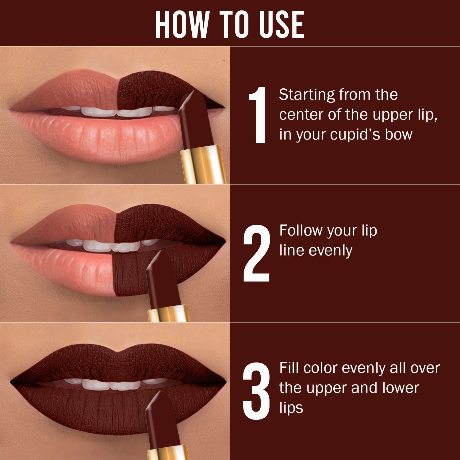 NY Bae Argan Oil Infused Matte Lipstick Runway Range Maroon - Glitterati 7 (4.5 g)