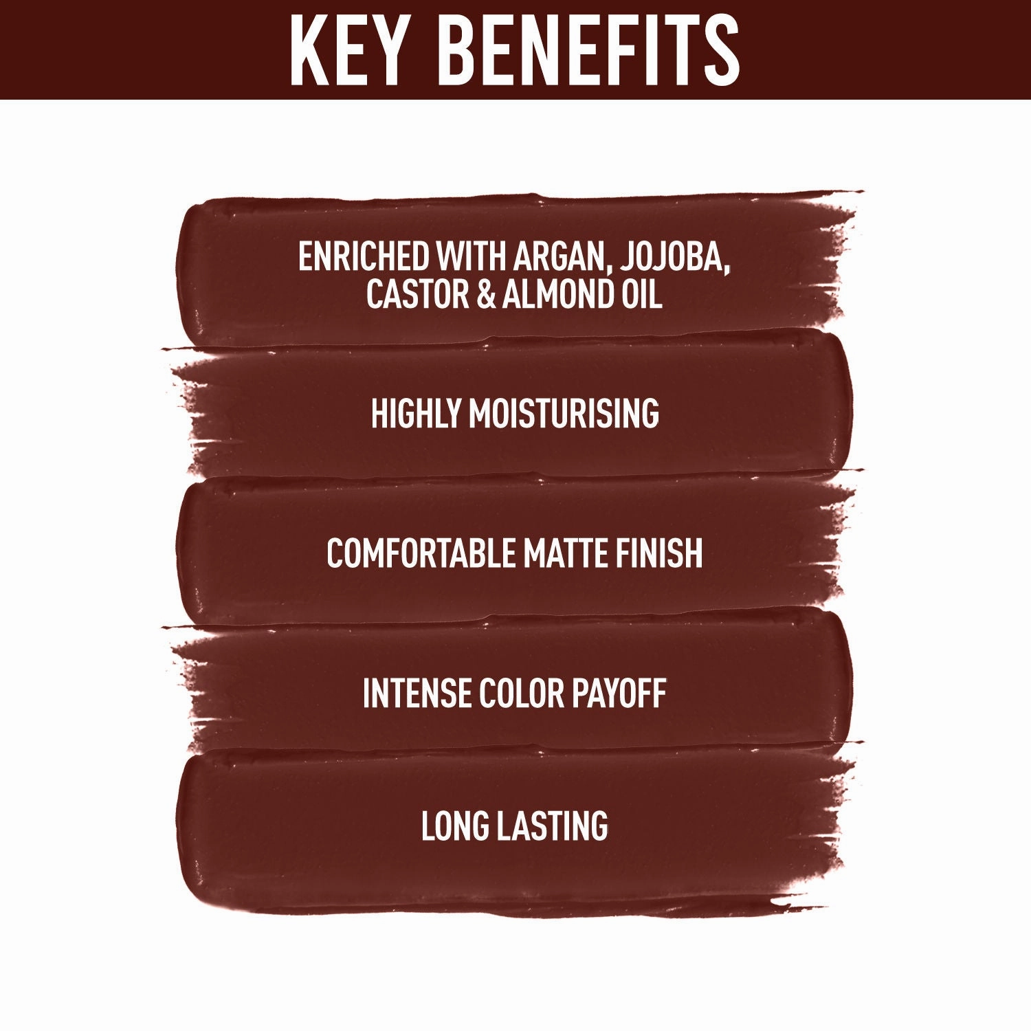 NY Bae Argan Oil Infused Matte Lipstick Runway Range Maroon - Glitterati 7 (4.5 g)