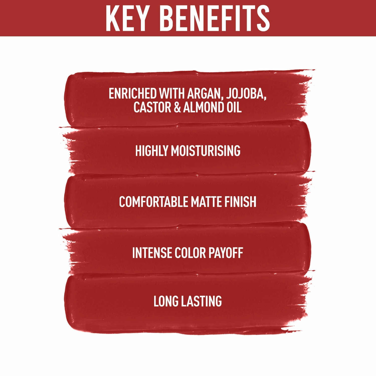 NY Bae Argan Oil Infused Matte Lipstick Runway Range Red - Passe 8 (4.5 g)