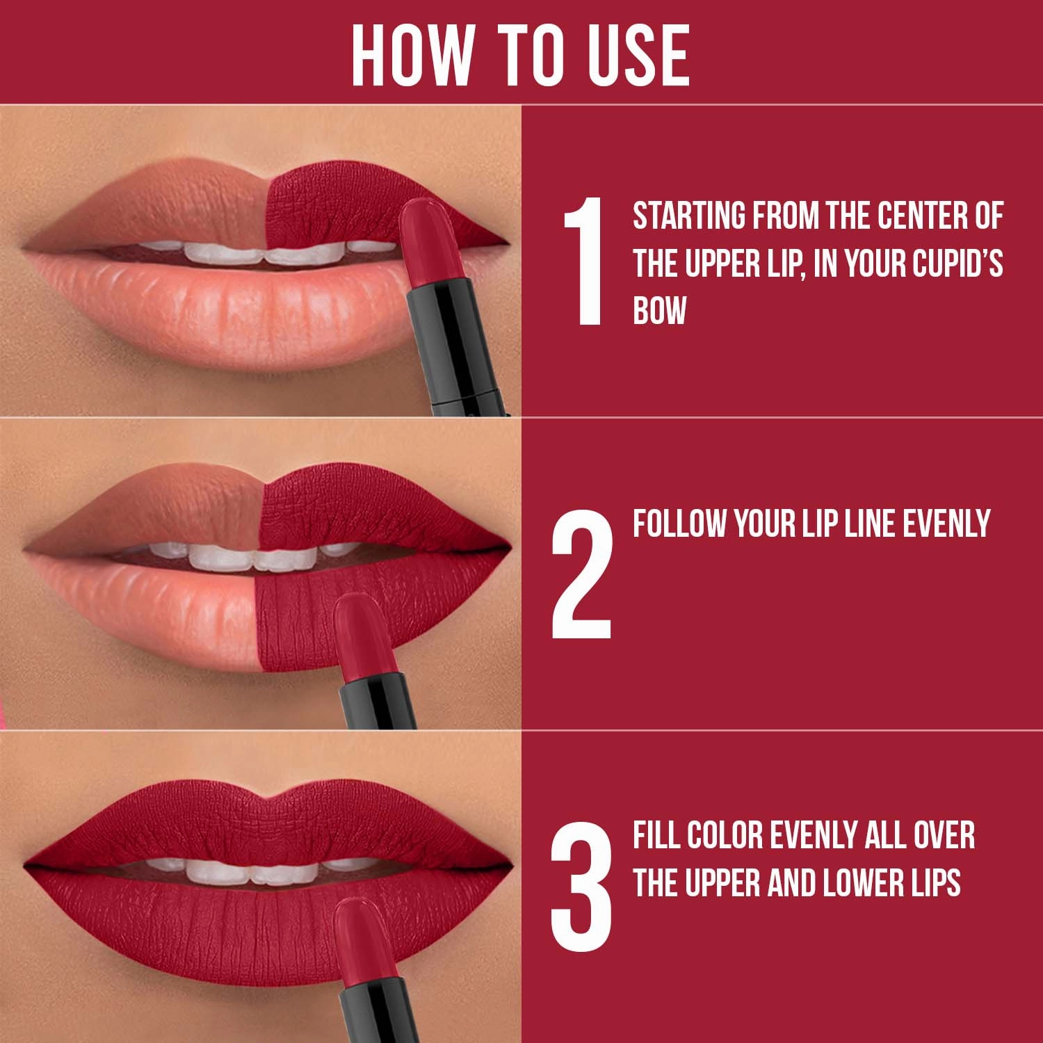 NY Bae Argan Oil Infused Mini Lipstick, Runway, For Dark Skin - Classy Catwalk, Set of 4 Mini Lipsticks, Kit 1 (1.4 g X 4)