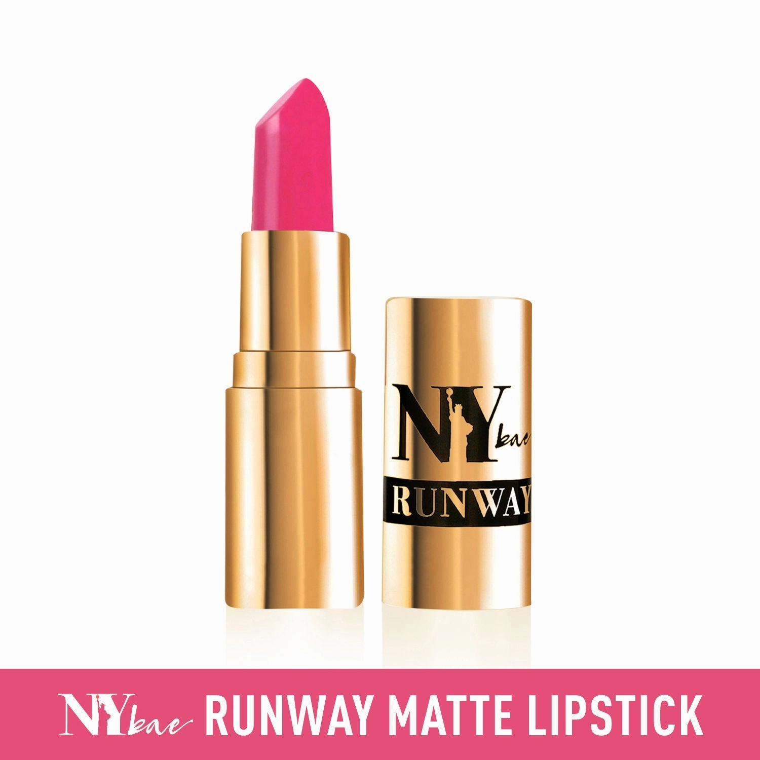 NY Bae Runway Matte Lipstick | Infused With Argan Oil | Pink | Moisturising | Long Lasting | Light weight- Highlights 3 (4.5 g)