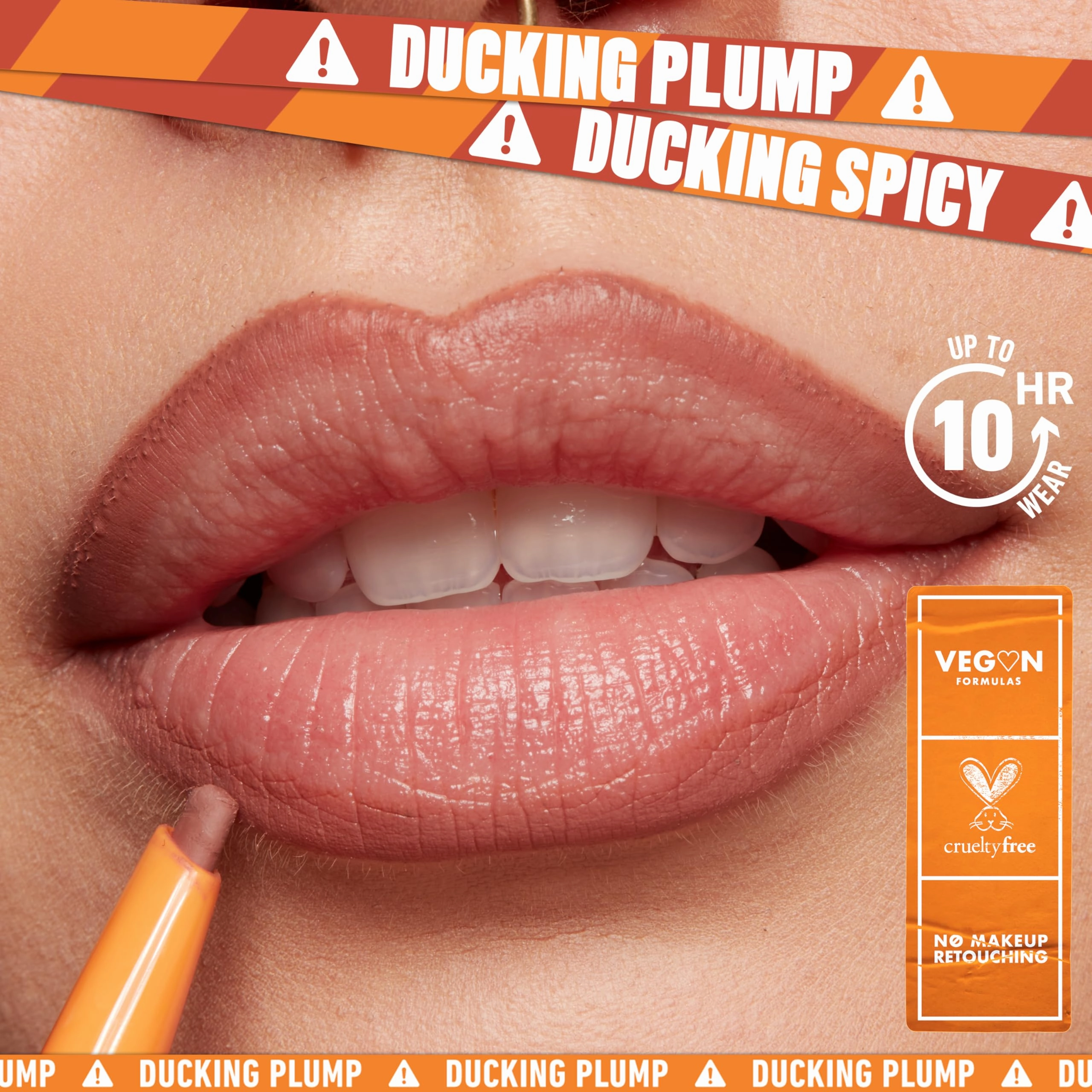 NYX PROFESSIONAL MAKEUP Duck Plump Plumping Lip Liner, Matte Pencil With Up To 10HR Wear, Ducking Clear (Clear Lip Liner)