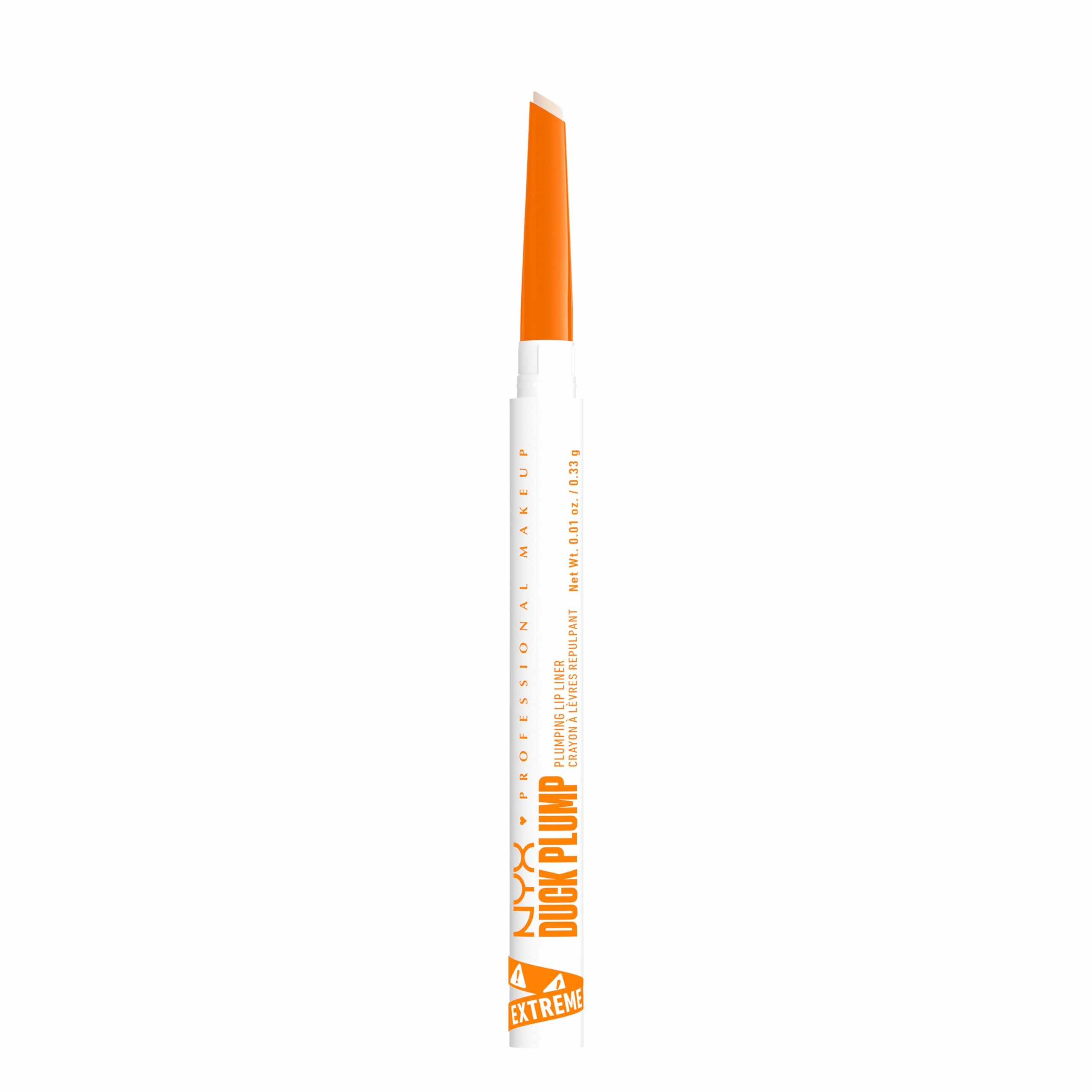 NYX PROFESSIONAL MAKEUP Duck Plump Plumping Lip Liner, Matte Pencil With Up To 10HR Wear, Ducking Clear (Clear Lip Liner)