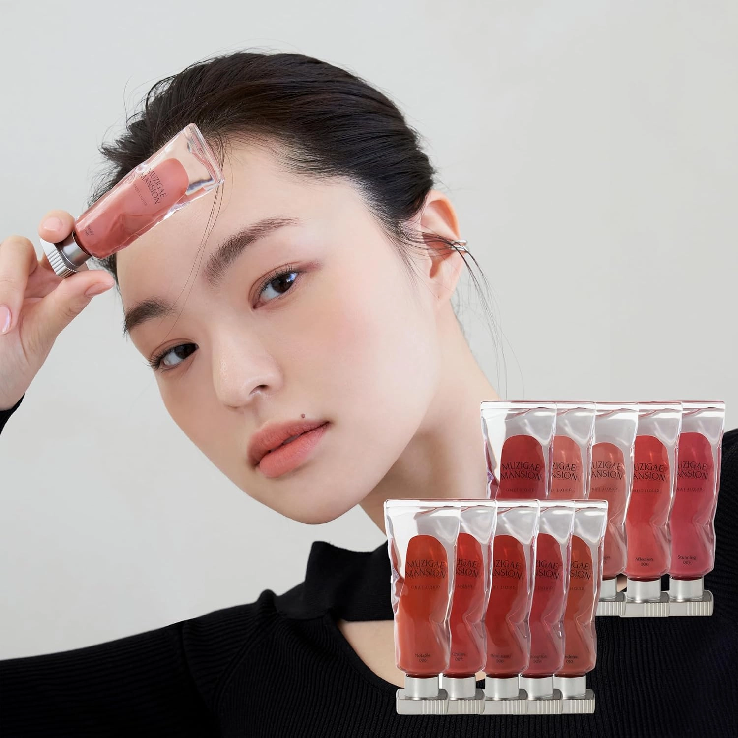 Objet Lip Stain (Unique Paint Tube Design) – Velvet Matte Tint, Long-Lasting Waterproof Lipstick, Hydrating Korean Makeup, Red & Rose Gloss, K-Beauty Tinted Lipstain (10 UNDONE)