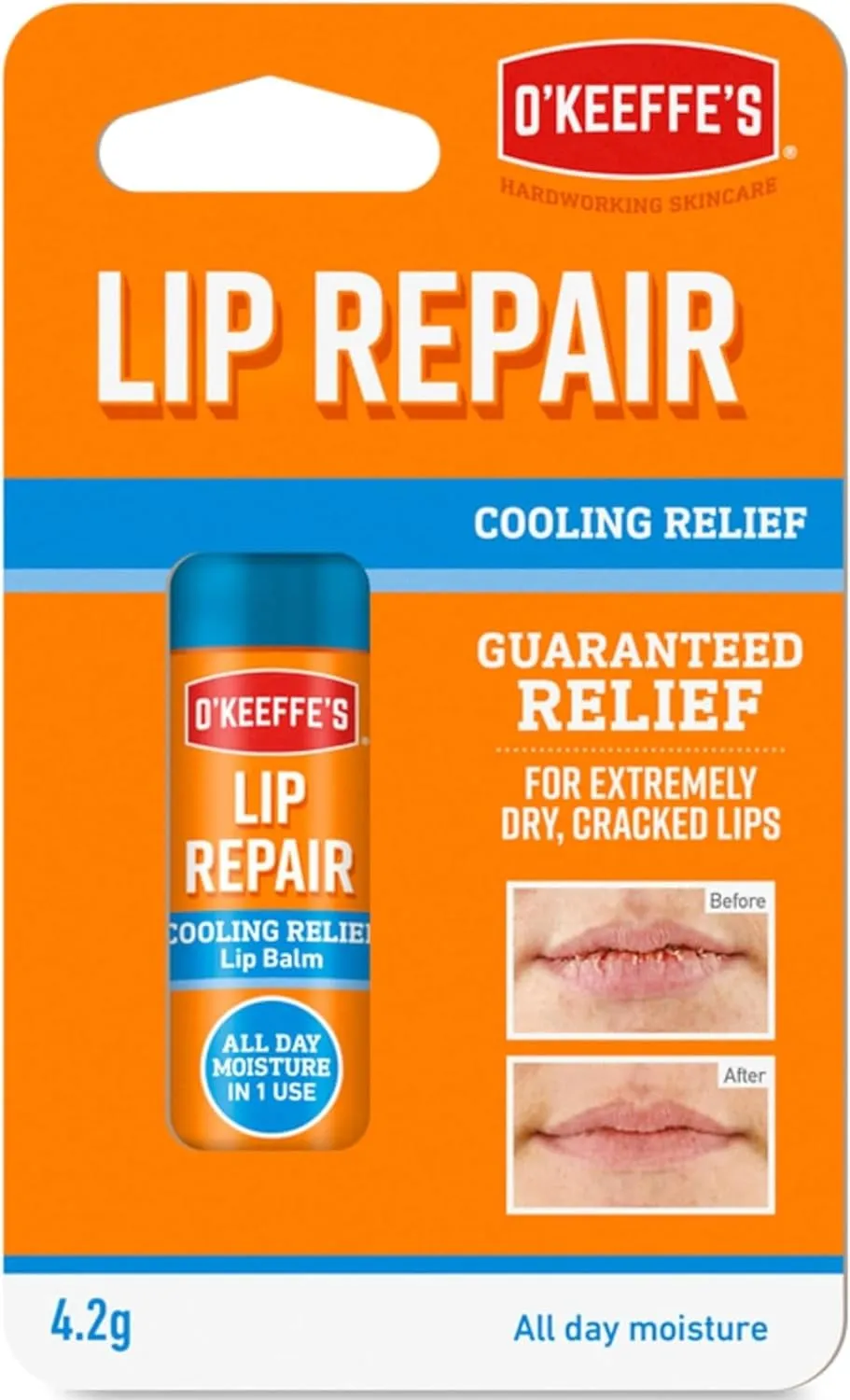 O'Keeffe's Lip Repair, All-Day Moisture, Cooling Relief Lip Balm - 3 Pack