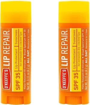 O'Keeffe's Lip Repair SPF 35 Lip Balm, (Pack of 2)