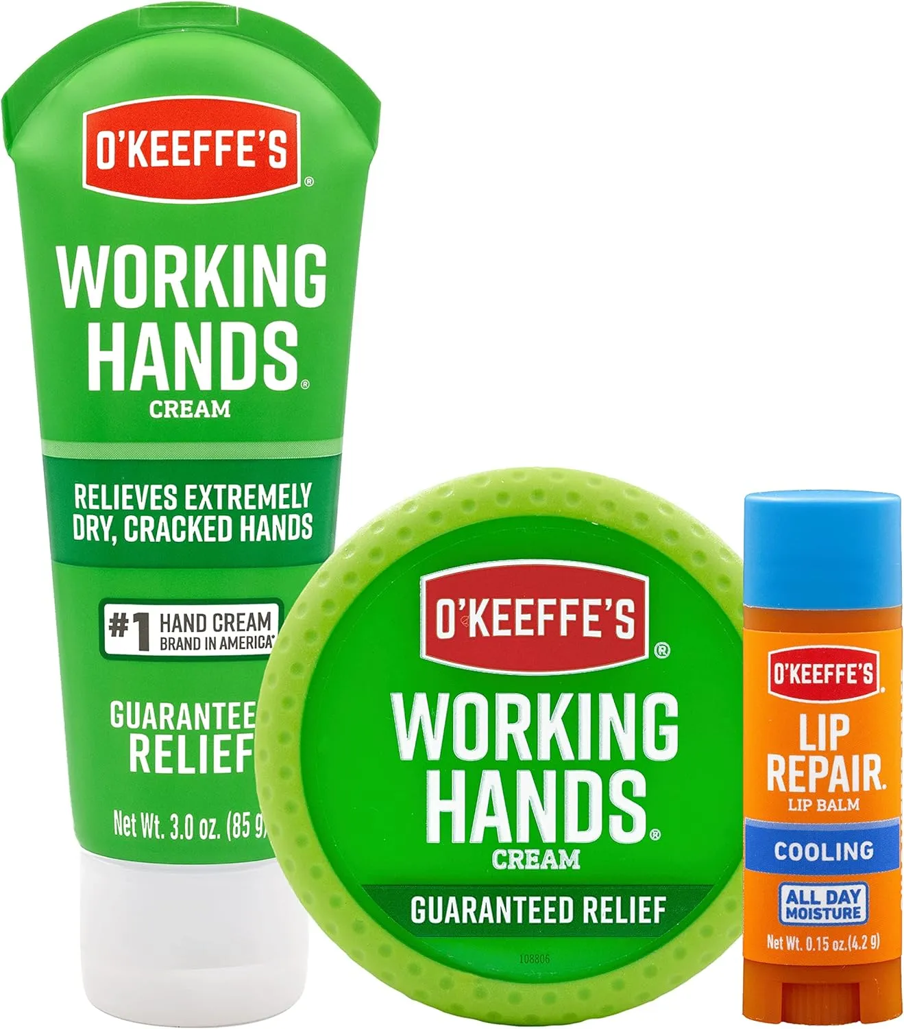 O'Keeffe's O’Keeffe’s Working Hands & Lip Repair Variety Pack