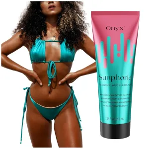 Onyx Sunphoria Tanning Accelerator | Bronzer-Free Tanning Lotion for Indoor & Outdoor | Streak & Stain Free Formula | Extreme Hydration Blend for Moisturizing Nourished Skin
