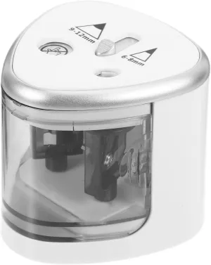 Operitacx Pencil Sharpener Dual Electric Sharpener Automatic Pencil Sharper Self Sharpening Pencil Sharpener for Colored Pencils Classroom Sharpener Electric Crayon Sharpener Pencil Sharpner