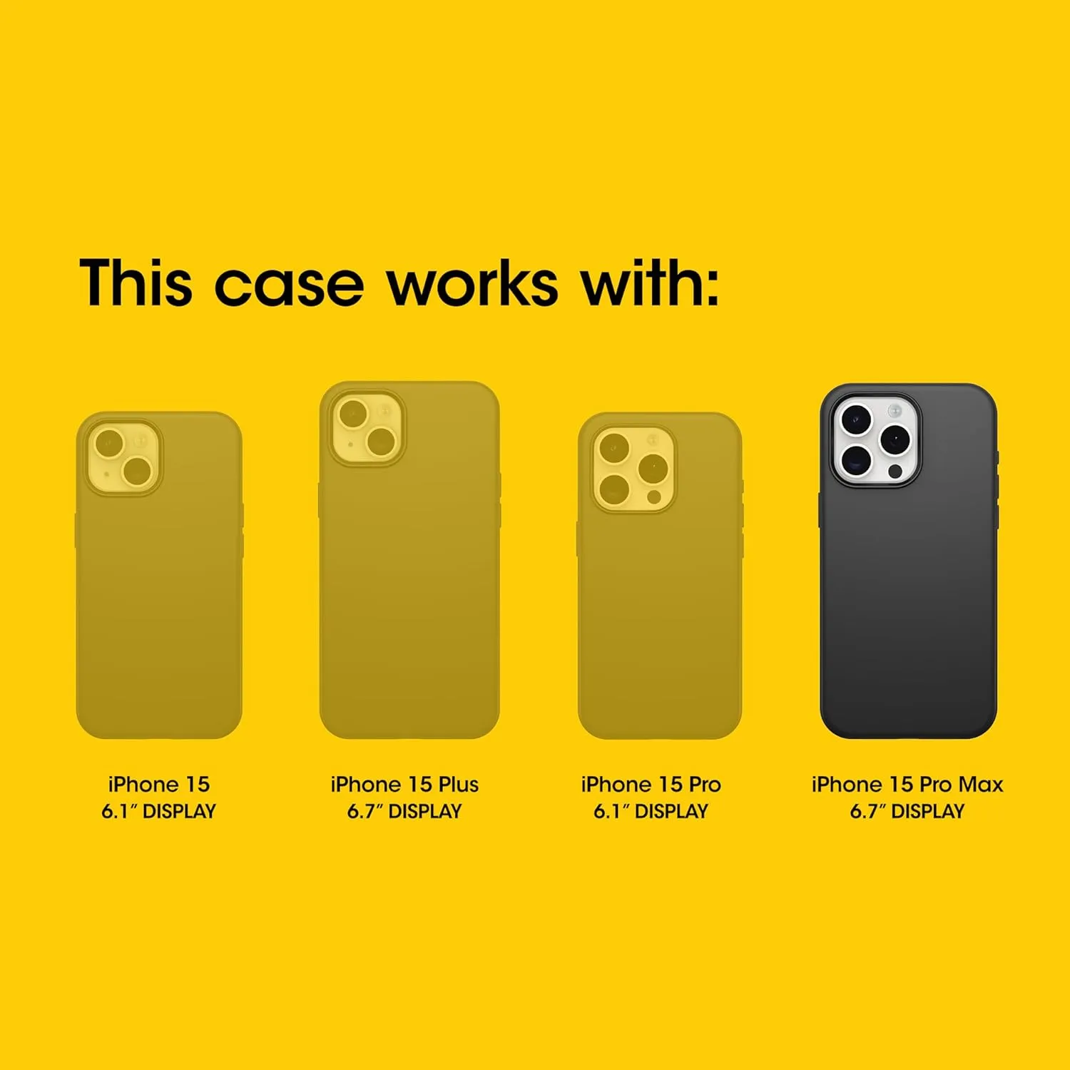 OtterBox iPhone 15 Pro MAX (Only) Commuter Series Case - Crisp Denim (Blue), Slim & Tough, Pocket-Friendly, with Port Protection