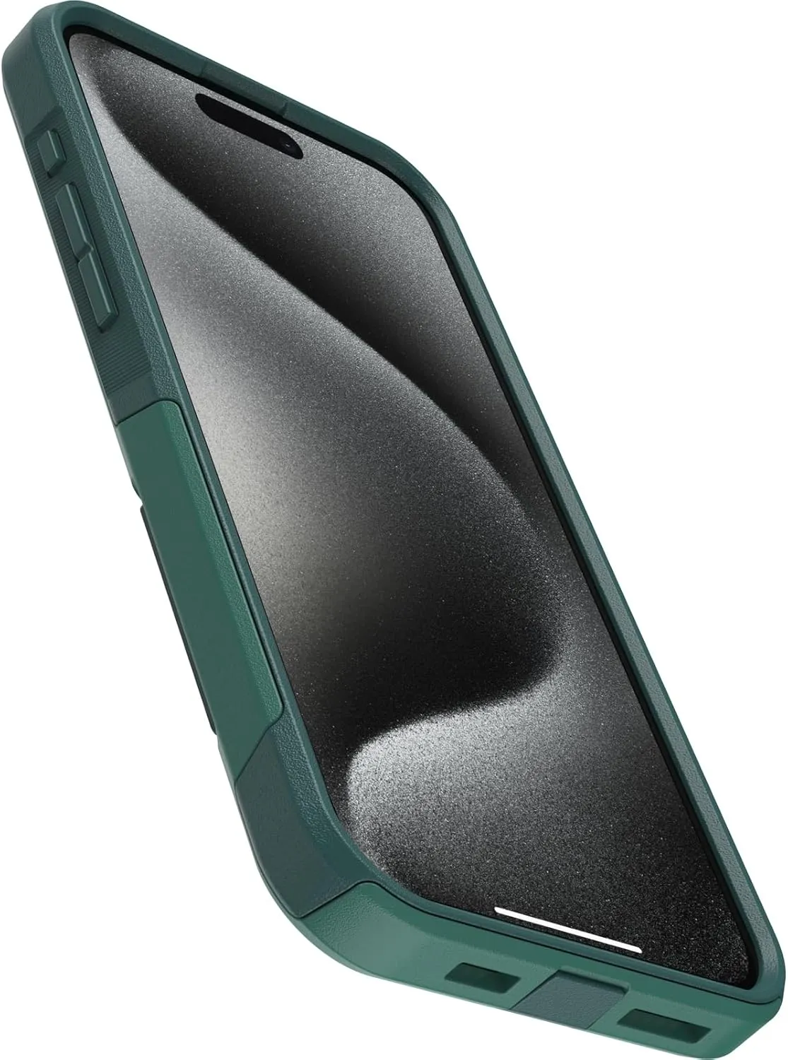 OtterBox iPhone 15 Pro MAX (Only) Commuter Series Case - GET Your Greens (Green), Slim & Tough, Pocket-Friendly, with Port Protection