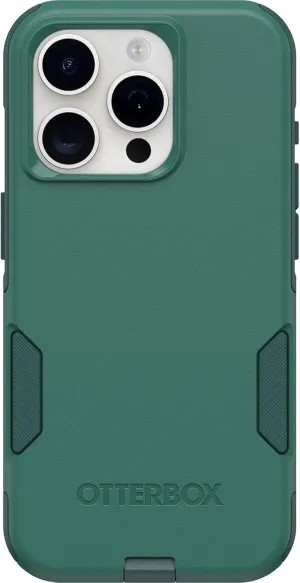 OtterBox iPhone 15 Pro (Only) Commuter Series Case - GET Your Greens, Slim & Tough, Pocket-Friendly, with Port Protection