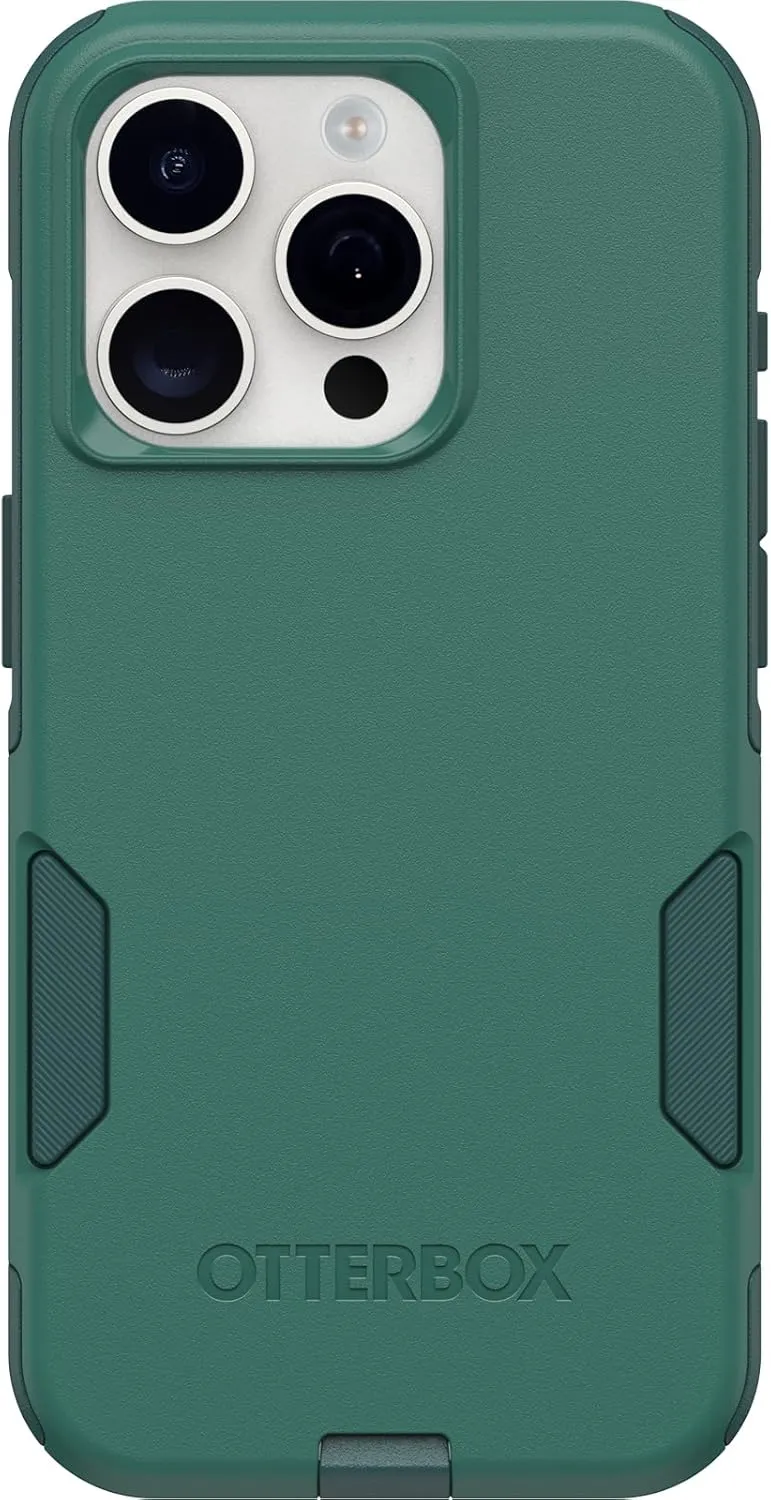 OtterBox iPhone 15 Pro (Only) Commuter Series Case - GET Your Greens, Slim & Tough, Pocket-Friendly, with Port Protection