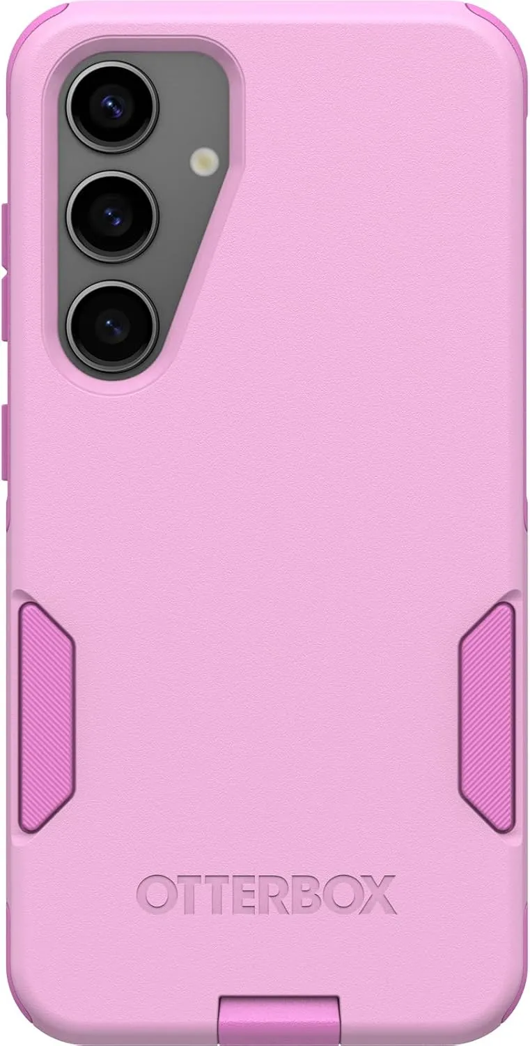 OtterBox Samsung Galaxy S24 Commuter Series Case - Run Wildflower (Pink), Slim & Tough, Pocket-Friendly, with Port Protection