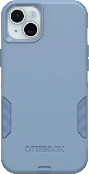 OtterBox iPhone 15 Plus and iPhone 14 Plus Commuter Series Case - Crisp Denim (Blue), Slim & Tough, Pocket-Friendly, with Port Protection