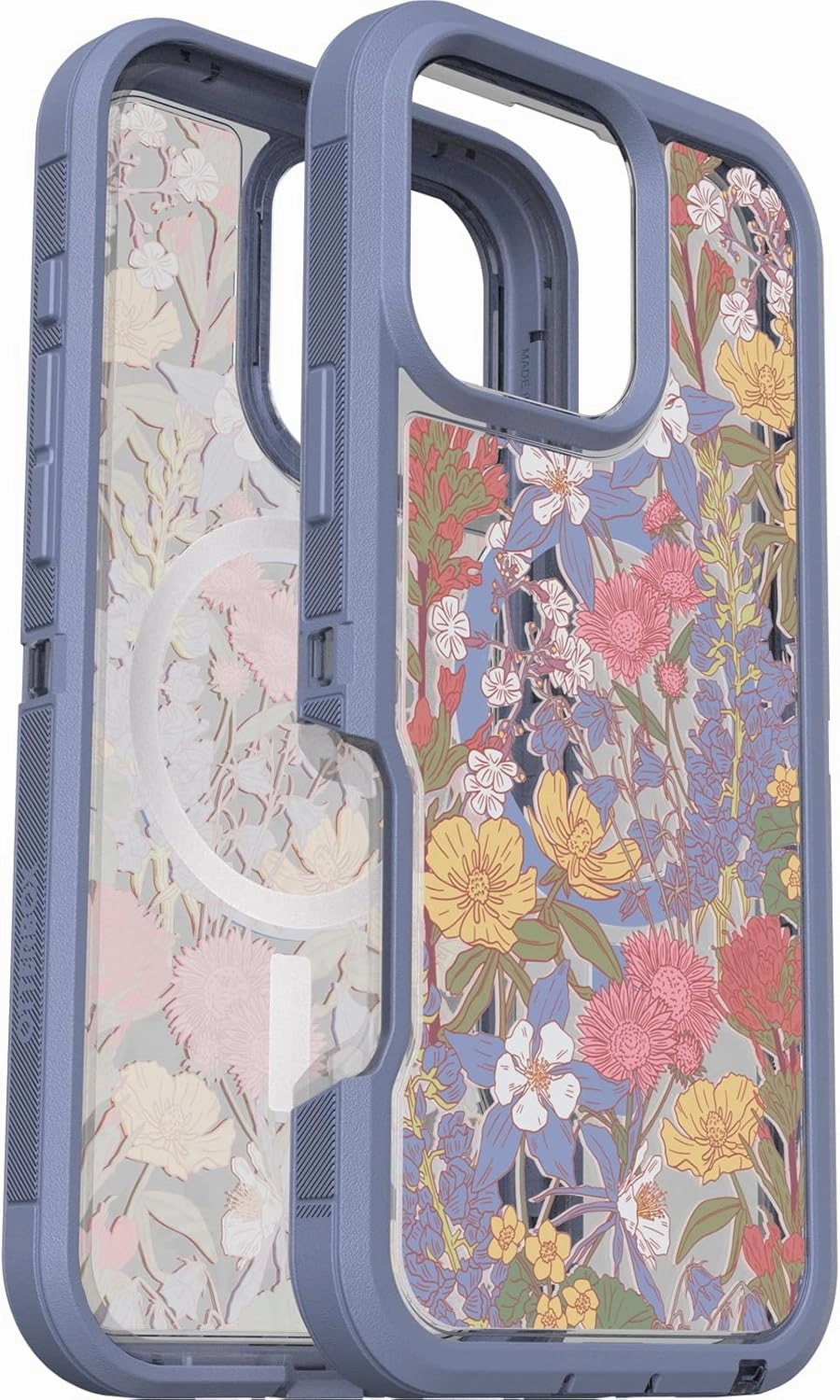 OtterBox iPhone 16 Pro Max Defender Series XT Clear Case - Floral Purple
