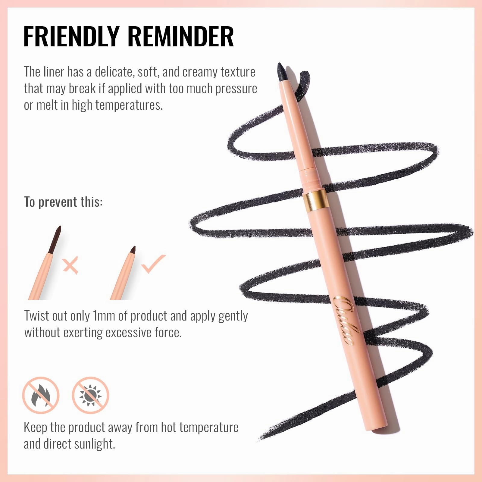 Oulac Waterproof Lipliner Pencil - Smooth and Creamy, Retractable Lip Makeup for Precision Application, Vegan & Cruelty-Free, LL02 Tempting Taupe